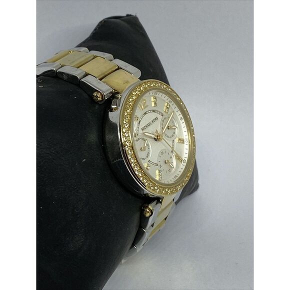 Michael Kors Parker MK6055 Womens Stainless Steel Analog Dial Quartz Watch UC514 - Picture 5 of 12